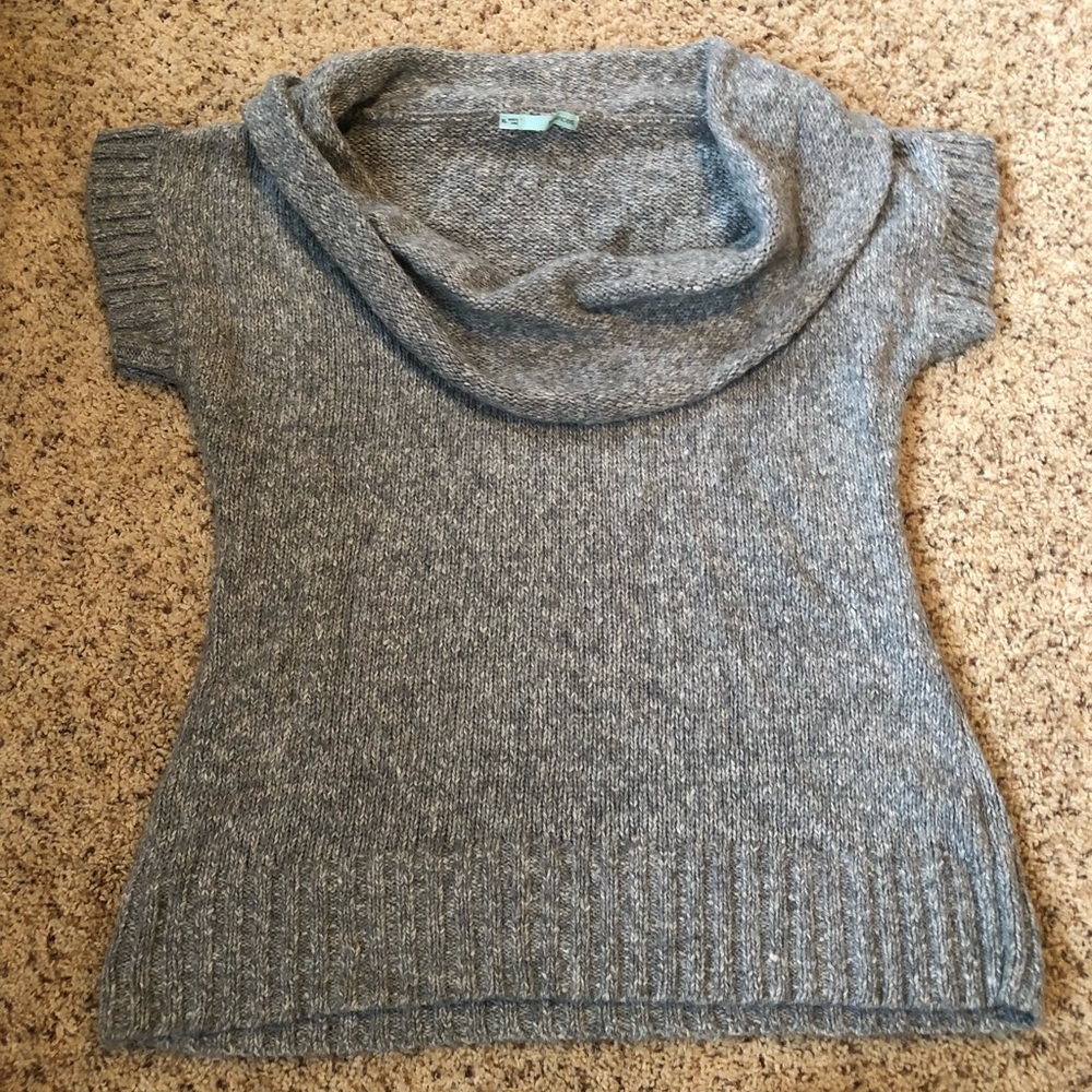 Grey cowl neck sweater